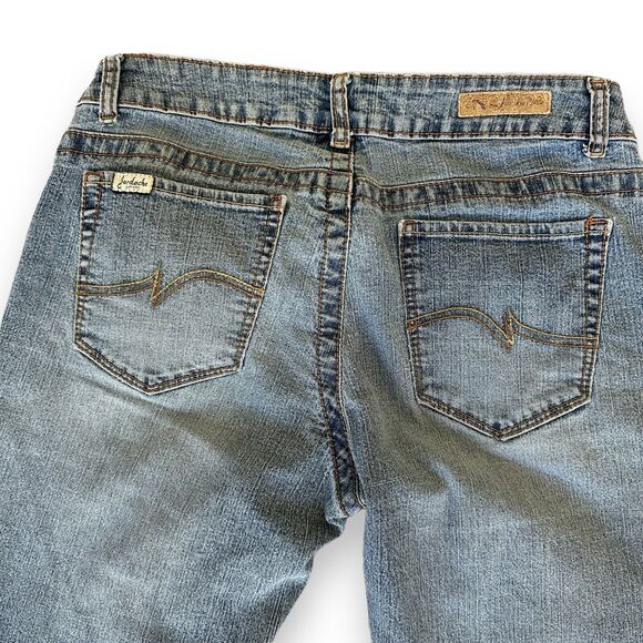 Jordache Juniors Jeans Size 9 Vintage Y2K 2000s/90s Stretch Low Waist Bootcut - Picture 12 of 12